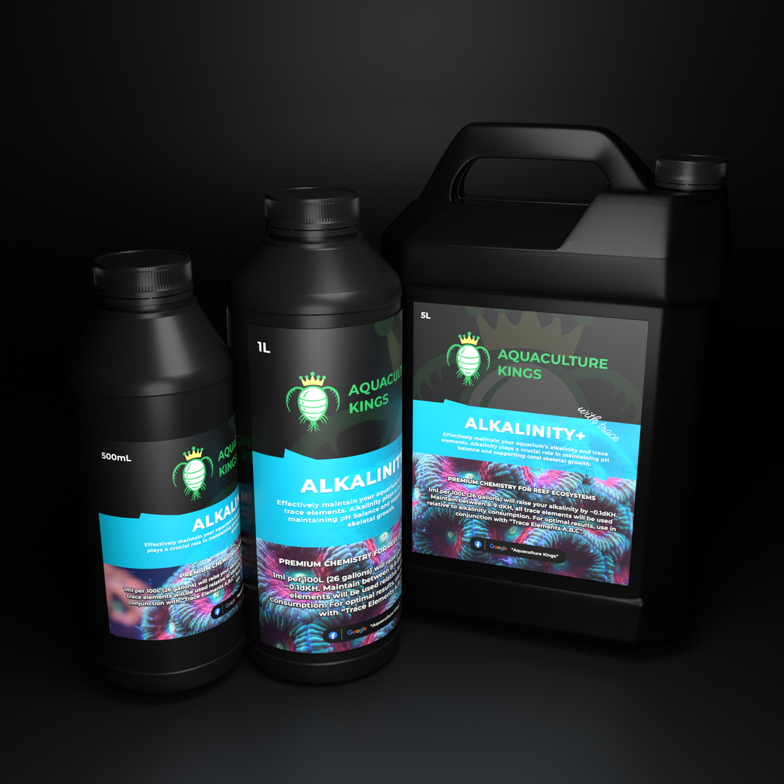 Alkalinity Plus reef tank dosing supplement with trace elements