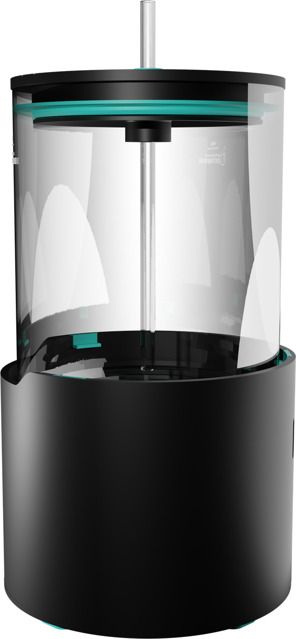 The Culturi-M Pro seen from the side, vessel seated on the light unit