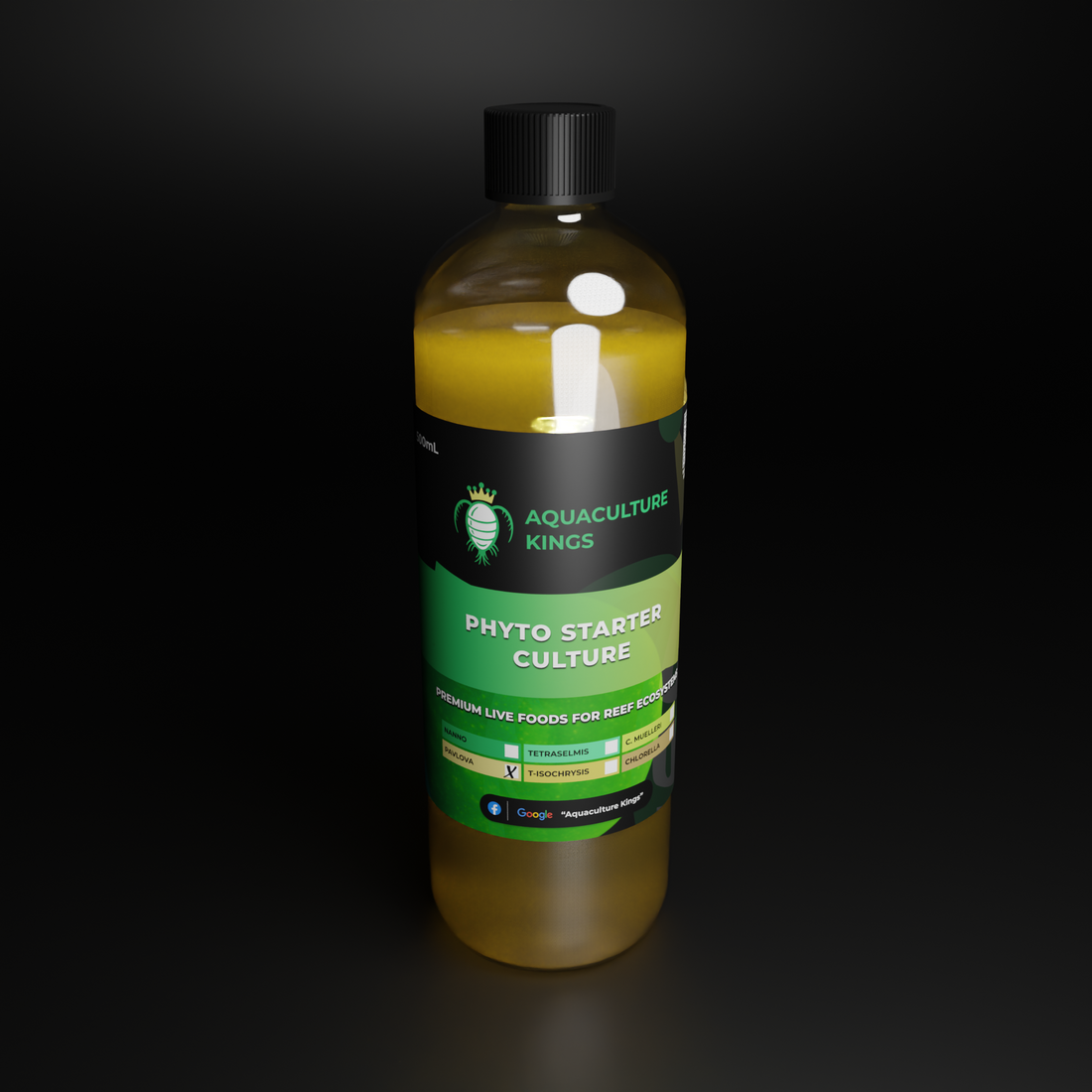 Live Pavlova lutheri starter culture, premium DHA-rich phytoplankton